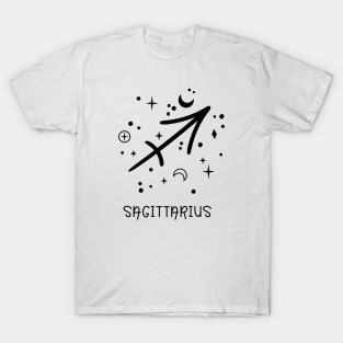 Sagittarius Celestial Zodiac Sign Symbol T-Shirt